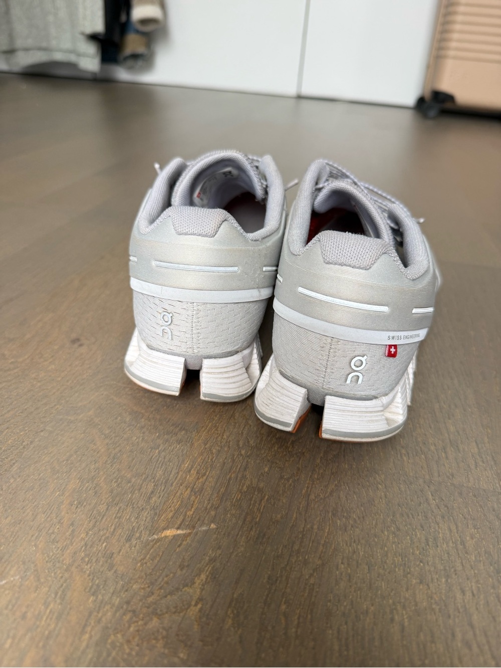 On Cloud Women's Athletic Shoes in Light Gray - Picture 3 of 3